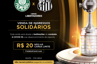Final da Libertadores terá ingressos solidários com renda revertida para a Rede Cidadã