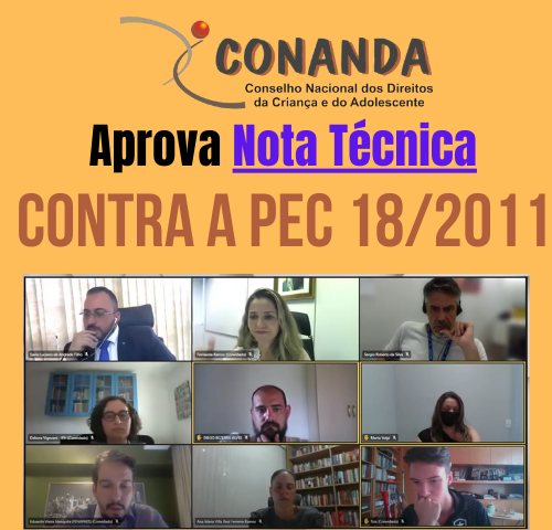 CONANDA aprova nota técnica contra PEC 18/2011